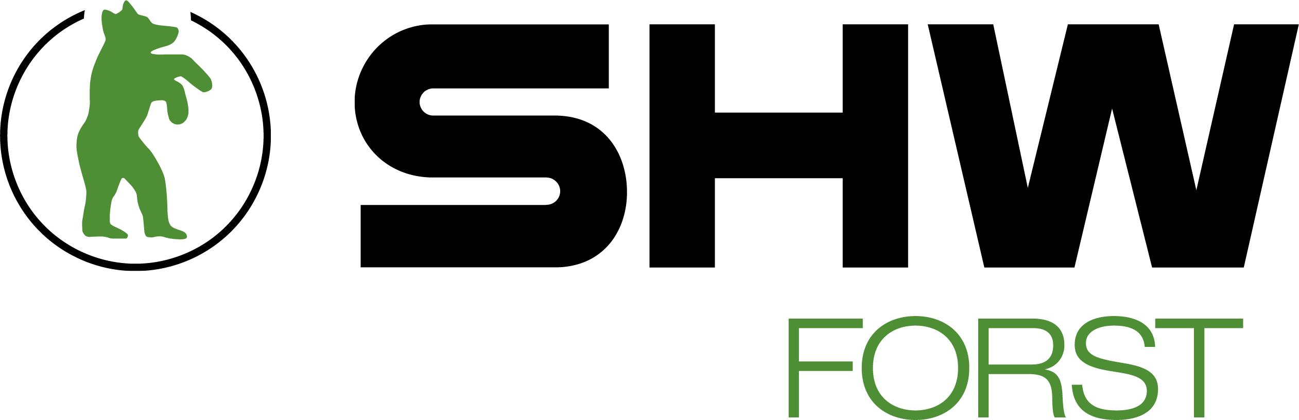 SHW Forst Logo Schwarz