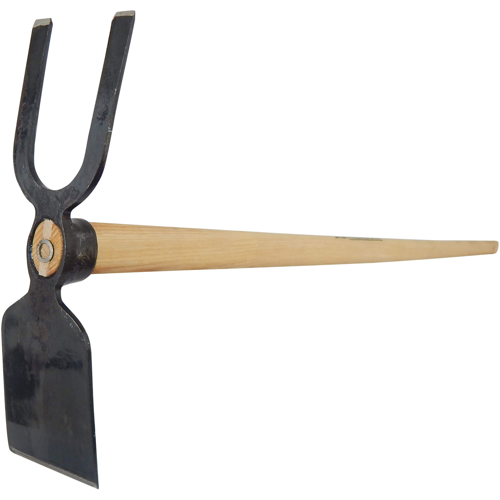 SHW Gartenhacke Breitblatt 2 Zinken stumpf mit Eschenstiel 135 cm